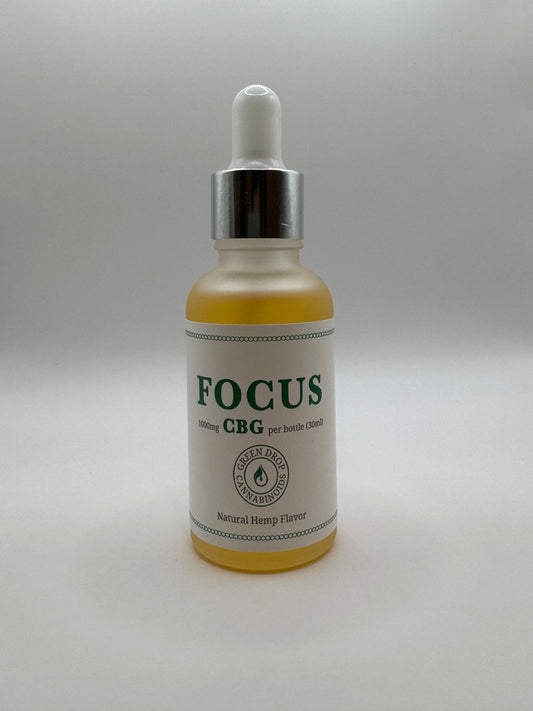 Green Drop "Focus" 1000mg Full Spectrum CBG Oil Tincture